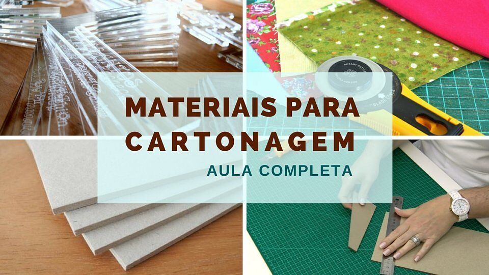 materiais para cartonagem